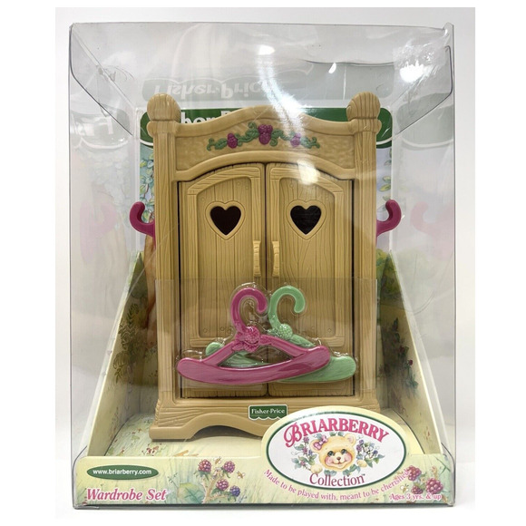 Briarberry Bears 1999 WARDROBE Set Brown Closet Armoire for 10” bears FP NOS Vtg - Picture 1 of 5